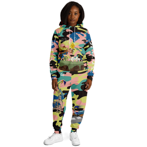 ''Drive Slow'' Camo Hoodie + Pants Combo